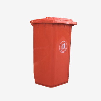 JN JIENBANGONG 垃圾桶 大号带盖户外分类垃圾桶240升掀盖加厚挂车垃圾桶 红色有害垃圾