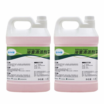 蓓尔蓝 BEL027 浴室清洁剂中性  马桶浴缸地面瓷砖去污清洁剂 3.8L*4瓶