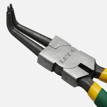 勒塔（LETA）卡簧钳弯头卡簧钳内卡穴用7英寸 挡圈钳轴用弹簧钳LT6254