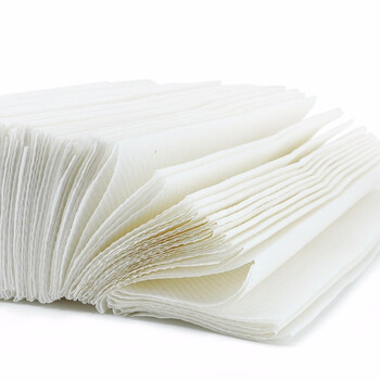 兰诗（LAUTEE）PA1048 深兰擦手纸酒店卫生间商用抽取式整箱 20提/箱