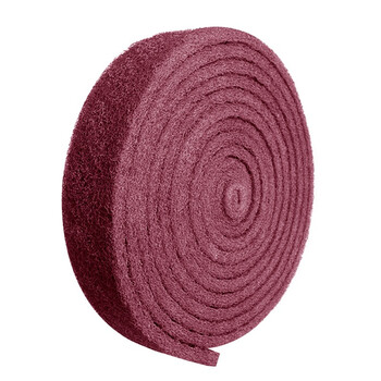 益美得 WY4158 百洁布抛光保洁加厚拉丝布去污清洁布 红色7厘米*6米