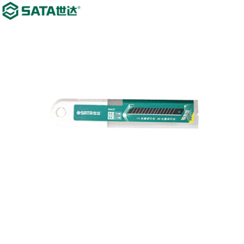 世达（SATA）93438 10件套美工刀刀片7节25x125MM