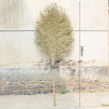 者也 环卫大扫把竹扫把马路物业工厂户外加大加宽扫院子扫帚柏油路清扫竹竿笤帚 23号：竹竿带叶5斤