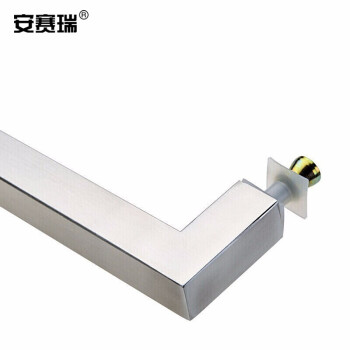 安赛瑞 不锈钢玻璃门拉手大门把手推拉门把手玻璃门配件办公室酒店公司大门拉手 800mm长762mm孔距 430847