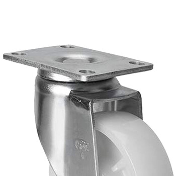 安赛瑞 平顶万向脚轮 4英寸中型尼龙轮 家具工业轮 承重150KG 滑轮滚轮 手推车轱辘 易得力企业可定制 16223