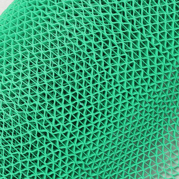 雅的 PVC塑胶防滑S型镂空防水游泳池厨房地毯浴室防滑垫 红色 厚3.5宽1.2米*1米 /米