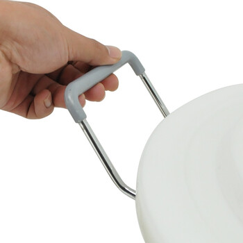 益美得 YJ-E132 金属提手大水桶工业垃圾桶圆形带盖大号 白色60L