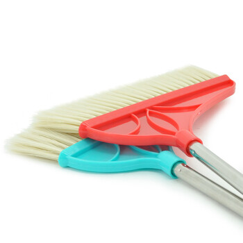 兰诗（LAUTEE）JMY-205 不锈钢杆细丝软毛扫把 学校用扫帚 清洁笤帚 颜色随机