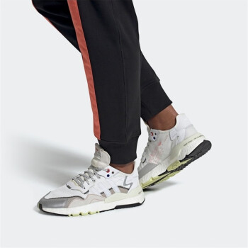 阿迪达斯（adidas）三叶草新款运动休闲男女鞋轻便透气经典EH2204 EF5405银白 38.5