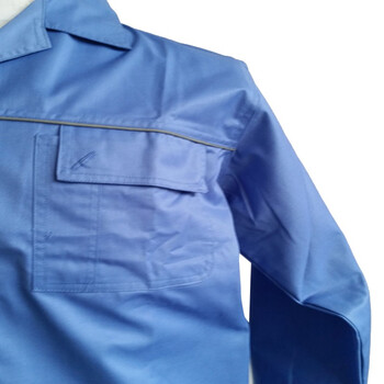 俊滢（JUNYING）劳保工作服春秋长袖套装 可定制 175cm