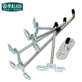 老A LAOA LA11403-a货架挂钩配件展示架挂钩工具货架挂钩 单斜挂钩75mm(5支装) 量大定制