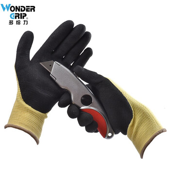 多给力（WonderGrip）WG-730凯芙拉防割防刺耐磨耐油耐阻燃丁腈浸胶手套 M码 1双 定做