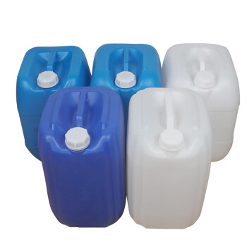 兰诗（LAUTEE）BS-645水桶化工桶塑料桶酵素桶储水桶堆码桶 加厚20升白色