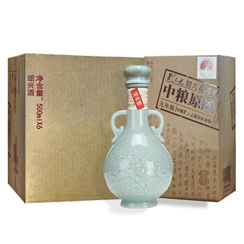 孔乙己 原酿九年 半干型 绍兴黄酒 500ml*6瓶 整箱礼盒装 传统型