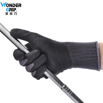多给力（Wonder Grip）WG-500丁腈橡胶涂掌手套 耐油耐磨防滑透气防刺  L码 1双