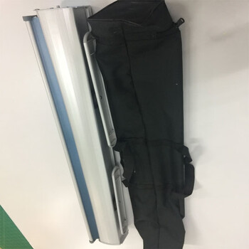 海斯迪克 HKQS-52 铝合金易拉宝展示架 广告展架 加厚铝合金易拉宝+画面80*200cm