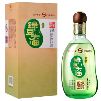 泸州老窖绿豆大曲礼盒装喜宴送礼佳品露酒500ml金之豆418度单瓶装