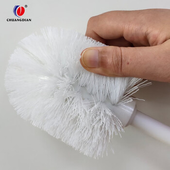 创点 壁挂马桶刷 卫生间马桶刷套装厕所清洁用品洁厕带底座厕所架套装 白色 700091