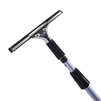 益美得 C-053 加长伸缩杆高空玻璃广告门头清洁工具 黑色4.0米三节杆