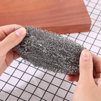 卫洋 钢丝球10g-12g 100只装 清洁球厨房洗碗擦锅不锈钢不掉丝铁丝刚丝刷网中号