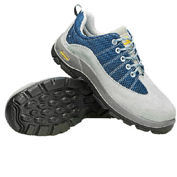 代尔塔（Deltaplus） 301322/301232安全鞋毛面牛皮防静电防穿刺防砸透气定做灰蓝 45码