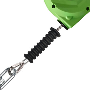 建钢 防坠器690310 速差自锁器10米 国标防坠落高空作业装备 5mm钢丝安全吊钩保险绳锁扣套装