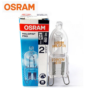欧司朗(OSRAM)照明 企业客户 进口G9卤素灯珠 66733ES 230V 33W G9  优惠装30只  