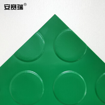 安赛瑞 牛津防滑地垫 0.9×15m PVC塑料防滑地垫 仓库走廊橡胶地垫 加厚耐磨牛津塑料垫1mm 绿色700032