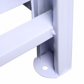 JN JIENBANGONG 货架 仓储展示架仓库置物架超市四层储物架子 轻型白色可定制120*50*200cm