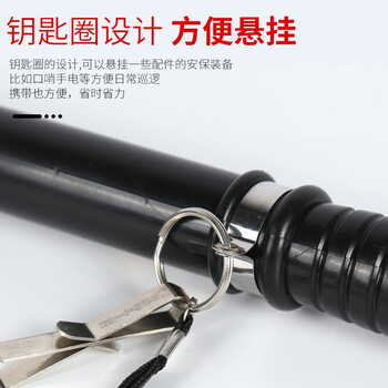 趣行 PC橡胶棍55cm 橡胶棍防身棍直棍伸缩棍保安防暴棍狼牙棒PC棍 演习防护保安防暴用品