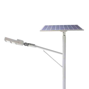 贝工 户外4米LED太阳能路灯 50W 光控智能感应路灯 BG-M4-50A