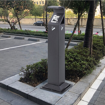 迪恩斯（DEANS）烟灰柱户外立式落地吸烟柱灭烟柱街道环卫公园工业园区烟蒂柱吸烟区专用烟灰垃圾桶室外吸烟桶 129U