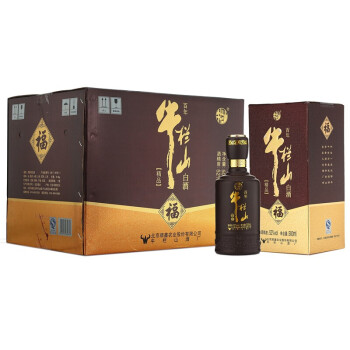 牛栏山二锅头 百年牛酒 黑瓶装 牛栏山福酒 52度500ml