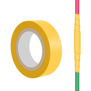 飞尔（FLYER）PVC胶带胶布 防水胶布【黄色18mm×20m】15卷起订