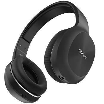 漫步者（EDIFIER）W800BT Plus头戴式立体声蓝牙耳机 音乐耳机 手机耳机 适用苹果华为小米 黑色 520情人节礼物