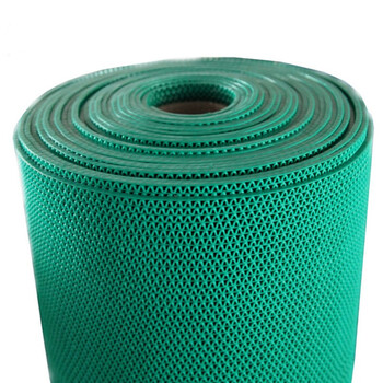 雅的 5.0加密S型疏水镂空PVC地毯 防滑地垫 红色 实心大孔8.5mm 1.2*12米 /张