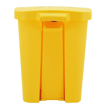 益美得 DJ-40黄色医疗垃圾桶脚踏式大号医院诊疗所用废物垃圾桶 脚踏40L黄色