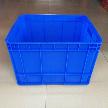 JN JIENBANGONG周转筐加厚塑料折叠货物周转筐果蔬周转筐长方形收纳筐50箱蓝