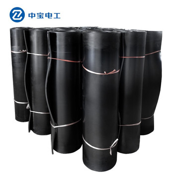中宝电工 5KV 3mm厚 1.2*10米/卷 绝缘橡胶垫  配电室用绝缘胶板