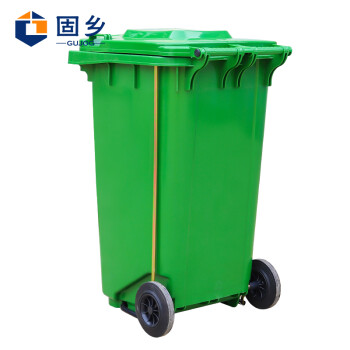 固乡 户外大号分类垃圾桶 环卫垃圾筒 小区物业收纳桶 带轮挂车垃圾桶（240L脚踏款）
