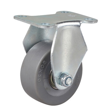 安赛瑞 定向脚轮 2英寸耐磨TPE低噪音轮  平板车轱辘 承重35kg易得力定制 16201