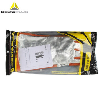 代尔塔（Deltaplus）205400 19N级镀铝手套 隔热防喷溅高温手套 定做 1双