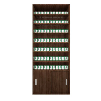 南 立柜展示柜 松木材质 立式收纳柜 轻质展示柜 一体式超市展示柜 含100推烟器
