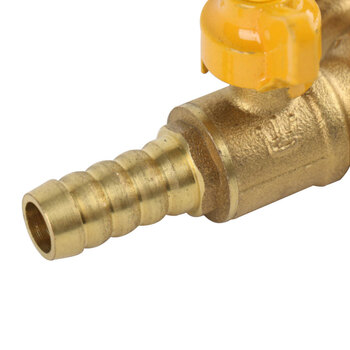 冰禹 BY-7058 加厚黄铜双叉燃气阀 4分三通羊角阀 内外丝Y型燃气阀球阀 2外1咀三通阀