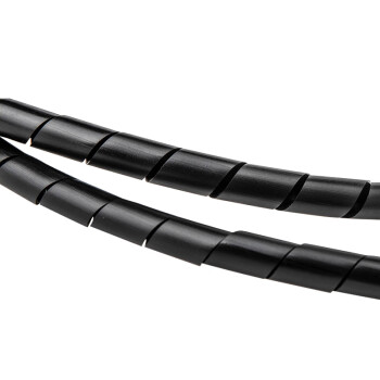 广邦电缆附件 包线缠绕管 电线理线管收纳绕线带埋线器收纳电线缠绕管 缠绕管 6mm 黑色 15米/卷