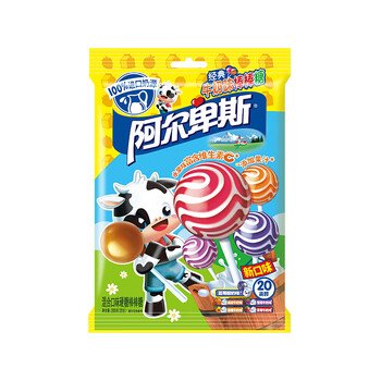 阿尔卑斯棒棒糖 休闲零食糖果 经典儿童混合口味硬糖200g 20支/袋