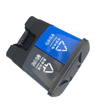 苏识 YJ-A131 户外双桶脚踏式连体可回收环卫四色分类垃圾箱 40L 蓝灰分类桶