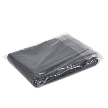 益美得 LJD6838 商用大号垃圾袋物业环卫平口塑料袋黑色 60*80cm（50只3.8丝）