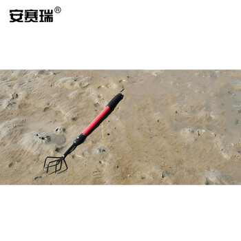安赛瑞 可伸缩三齿挠耙 耙子挖蛏子海蛎子钩拾贝壳三齿耙 伸缩后约109cm 530904