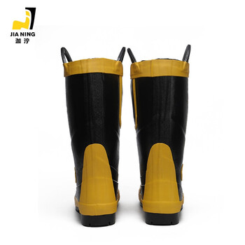 泇泞（JIA NING）RJX-25B 消防灭火防护靴 阻燃隔热防砸防刺穿耐酸碱 棉靴 48 